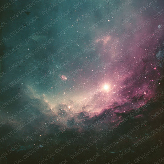 Retro Cosmic Drift Digital Paper Pack (DDD003205)