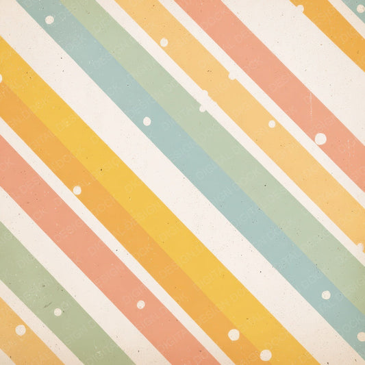 Retro Geometric Pastel Digital Paper Pack (DDD003210)