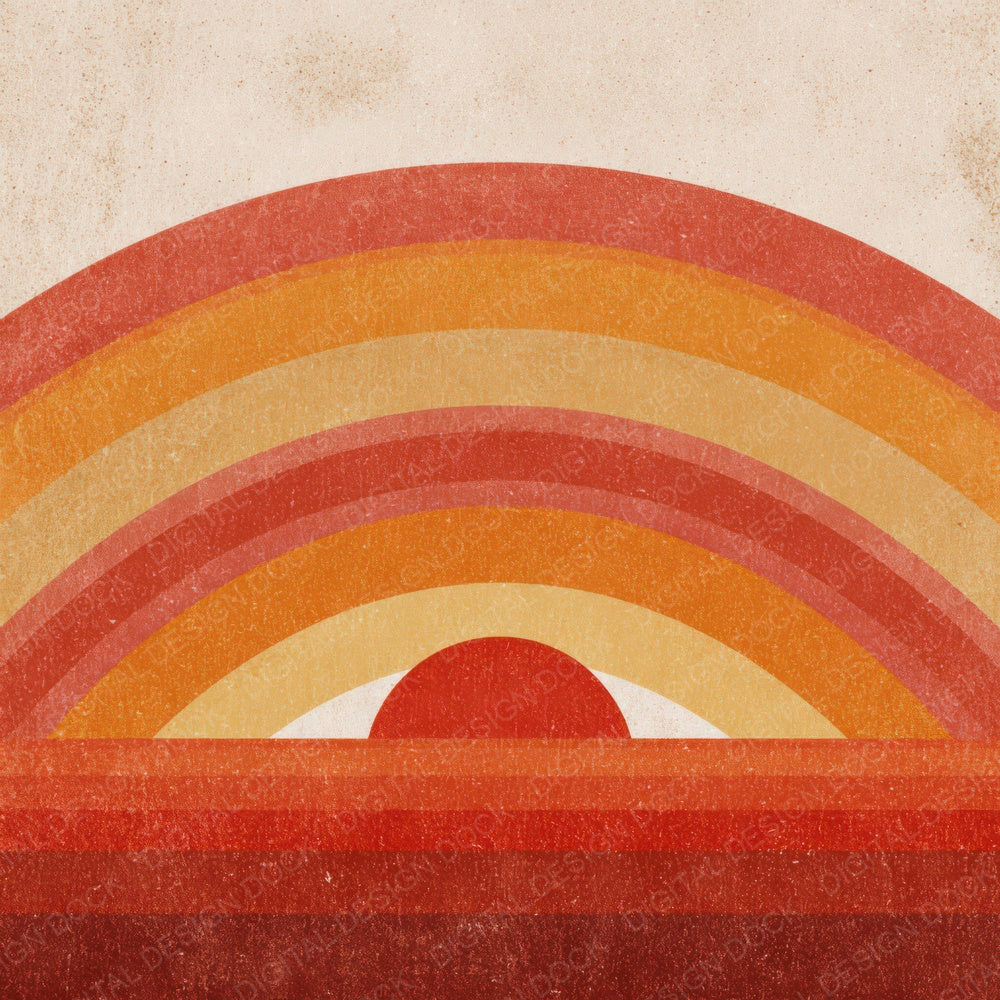 Retro Horizon Stripes Digital Paper Pack (DDD008641)