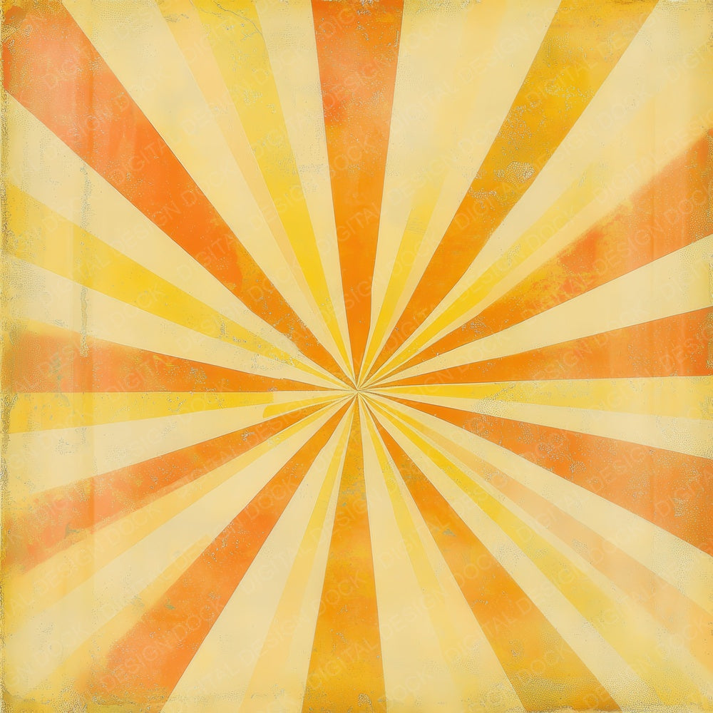 Retro Sunburst Glow Background Digital Paper Pack (DDD003221)