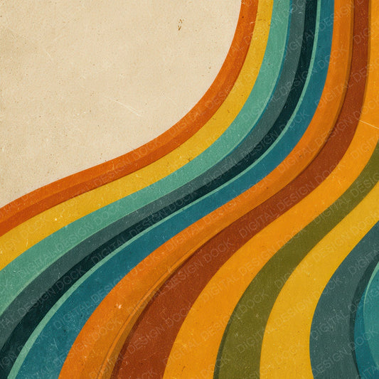 Retro Wave Stripes Digital Paper Pack (DDD008644)
