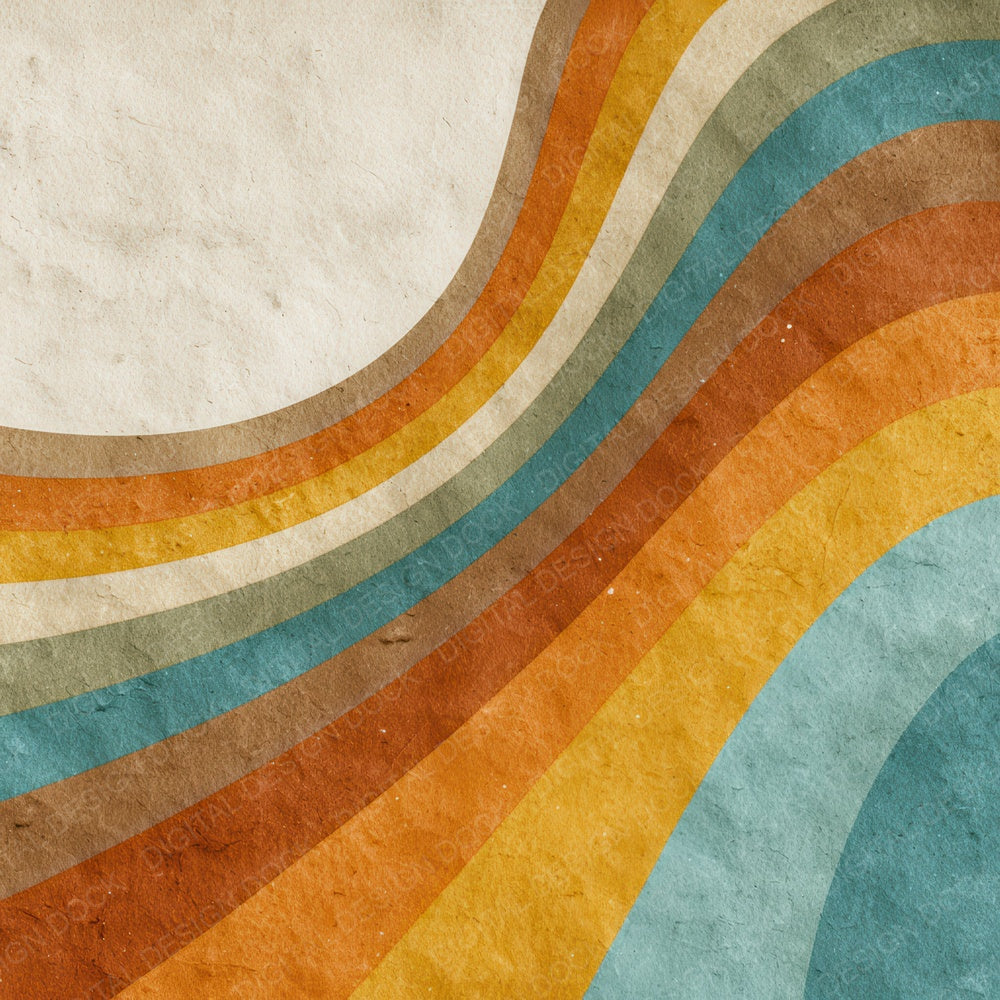 Retro Wave Stripes Digital Paper Pack (DDD008644)