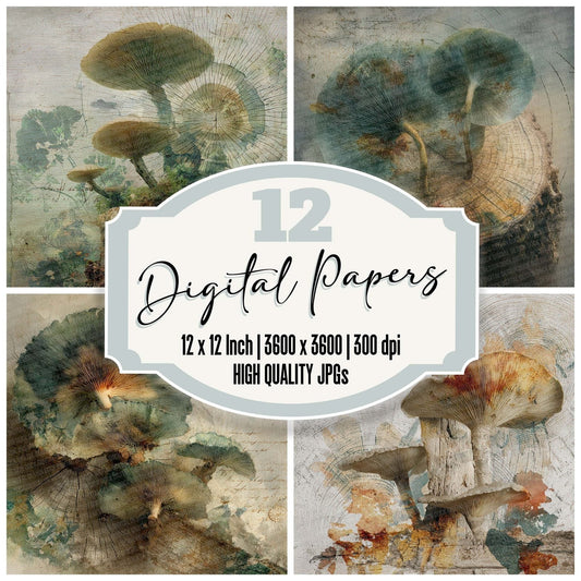 Ring Spore Study Digital Paper Pack (DDD003234)