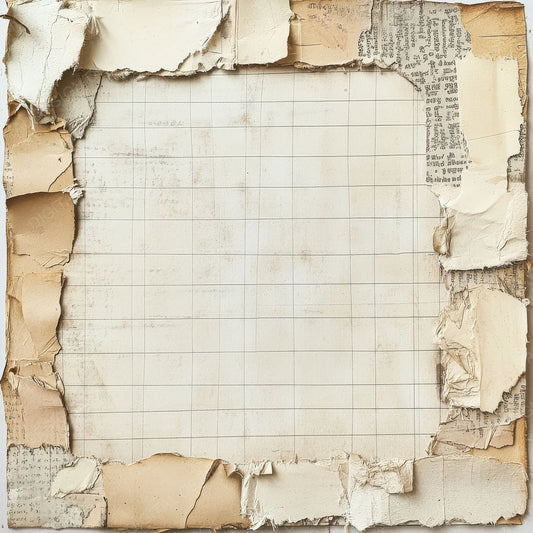 Ripped Notebook Collage Digital Paper Pack (DDD003240)