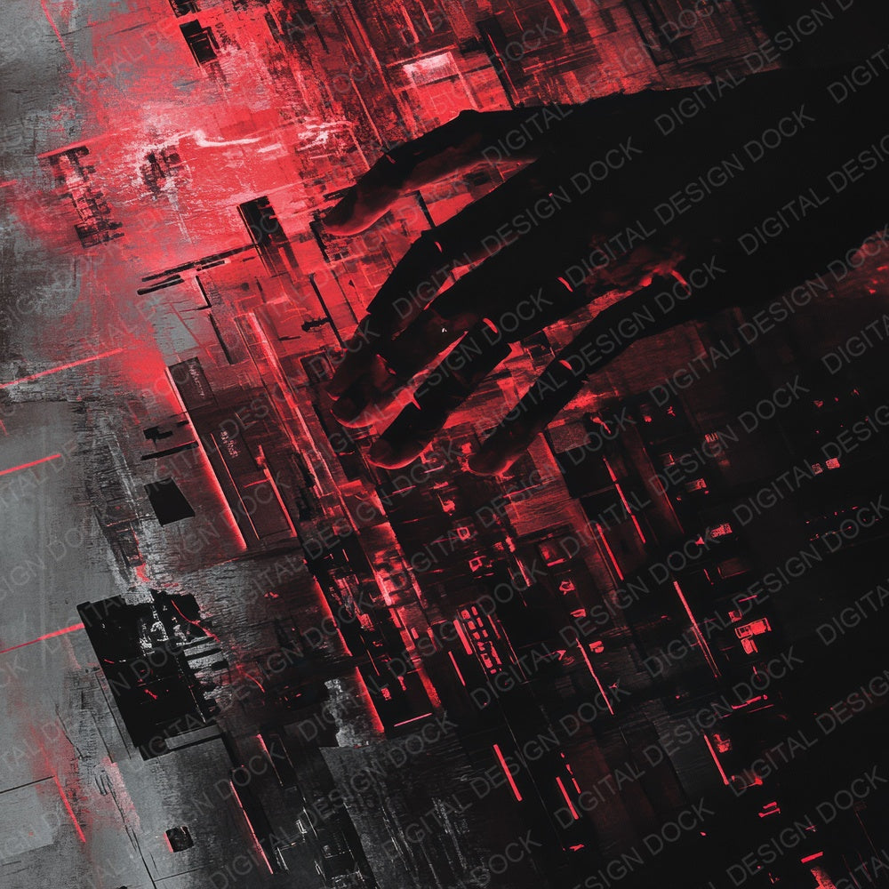 Robot Hand Fracture Digital Paper Pack (DDD003247)