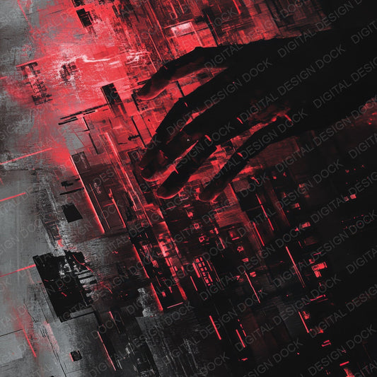Robot Hand Fracture Digital Paper Pack (DDD003247)