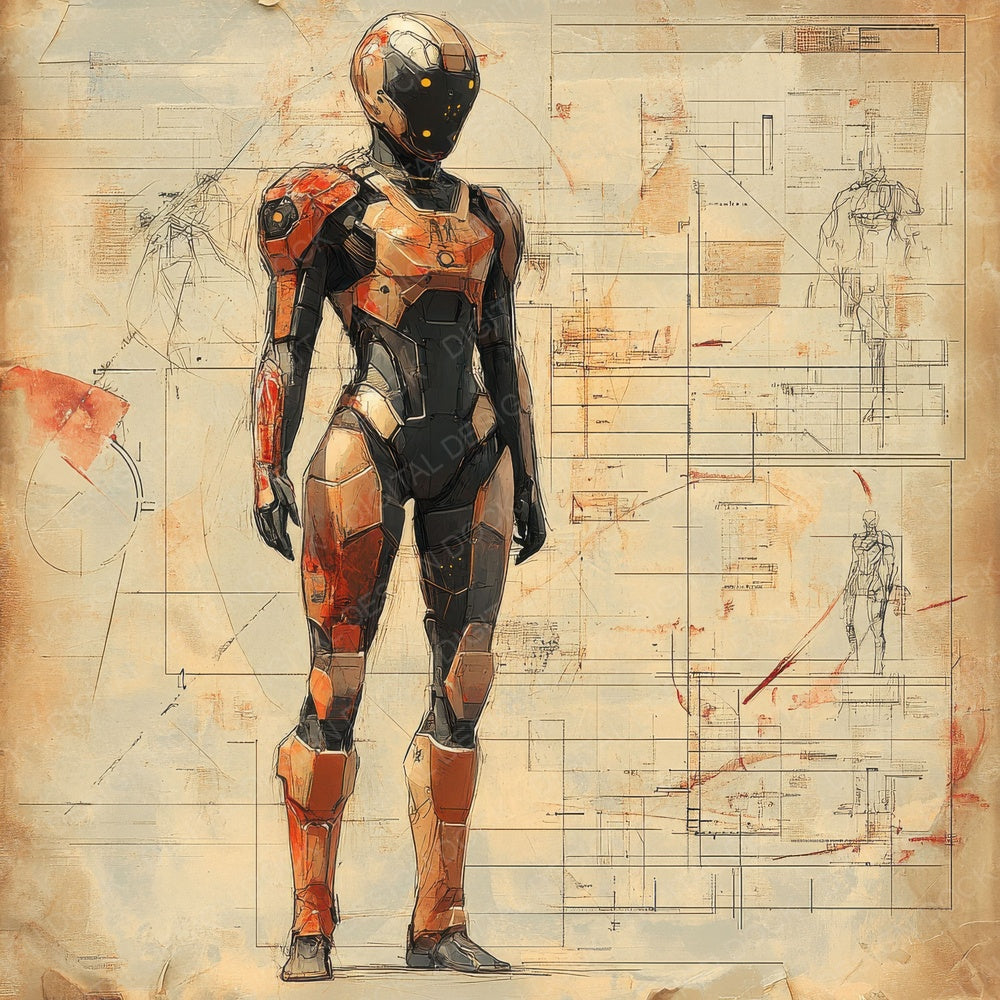 Robot Humanoid Digital Paper Pack (DDD003248)