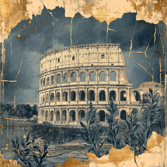 Rome Ruin Marble Digital Paper Pack (DDD003253)