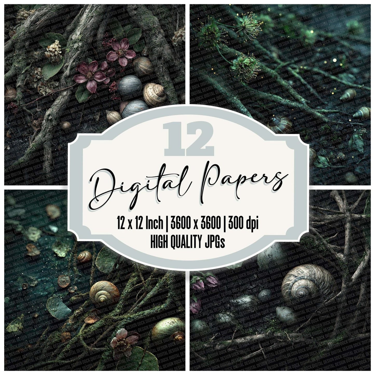 Root Nest Ground Digital Paper Pack (DDD003254)