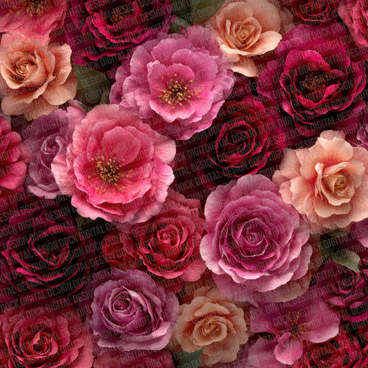 Rose Bloom Overhead Fill Digital Paper Pack (DDD003260)