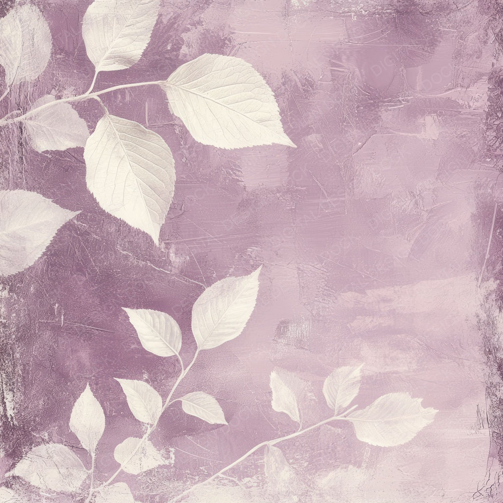 Rose Faint Leaf Prints Digital Paper Pack (DDD003262)