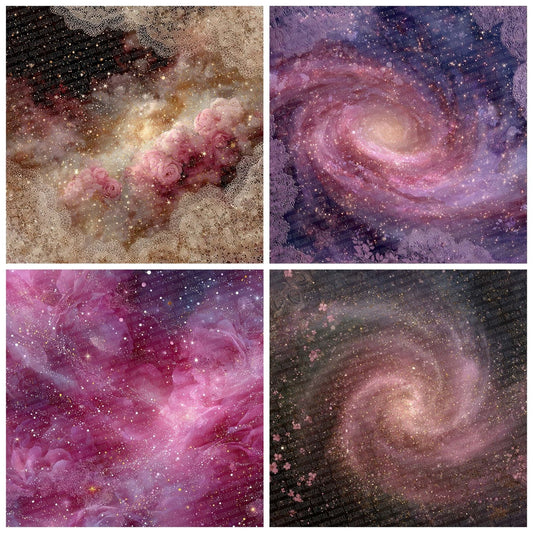 Rose Galaxy Lace Digital Paper Pack (DDD007719)