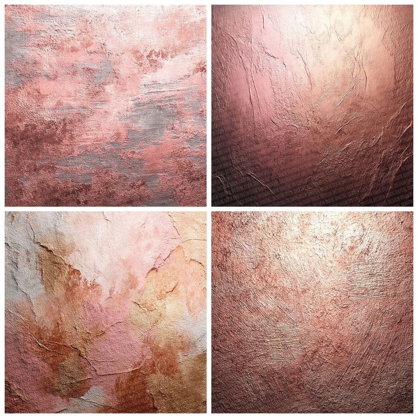 Rose Gold Shine Abstract Digital Paper Pack (DDD003266)