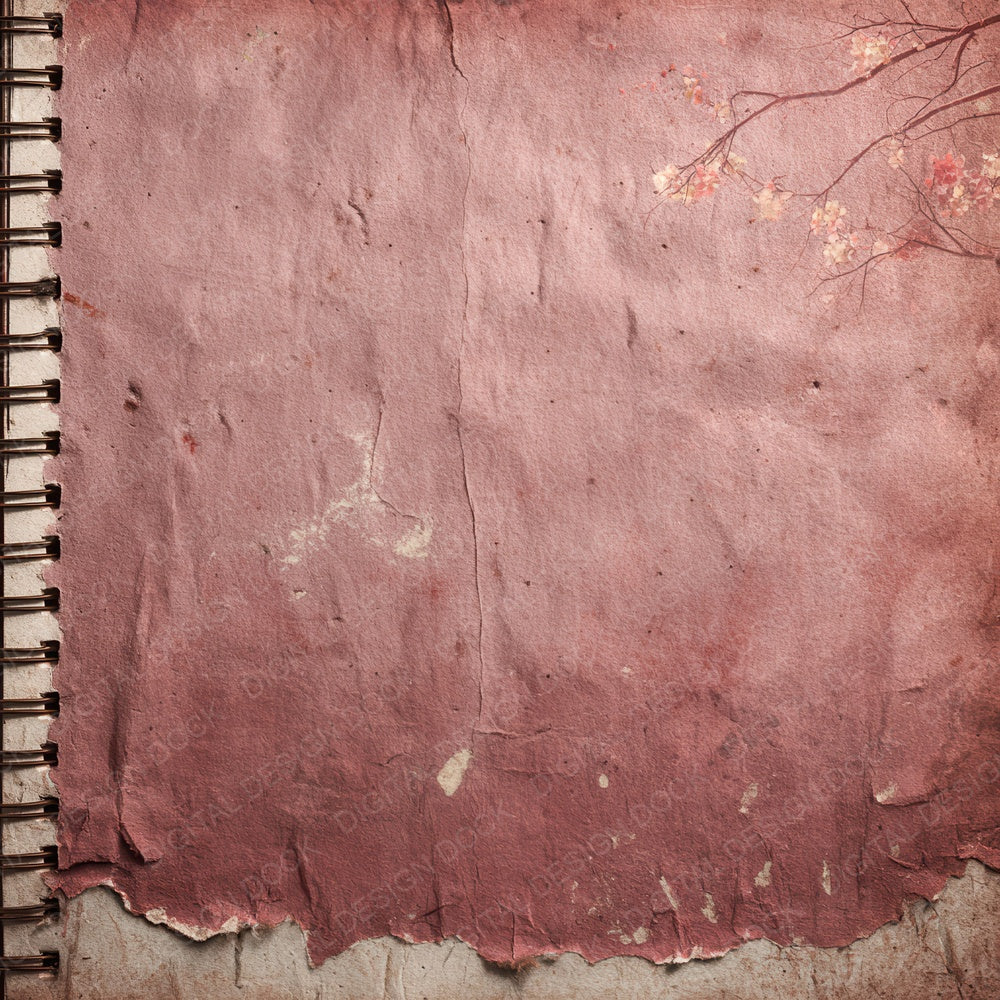 Rose Notebook Tear Digital Paper Pack (DDD003272)