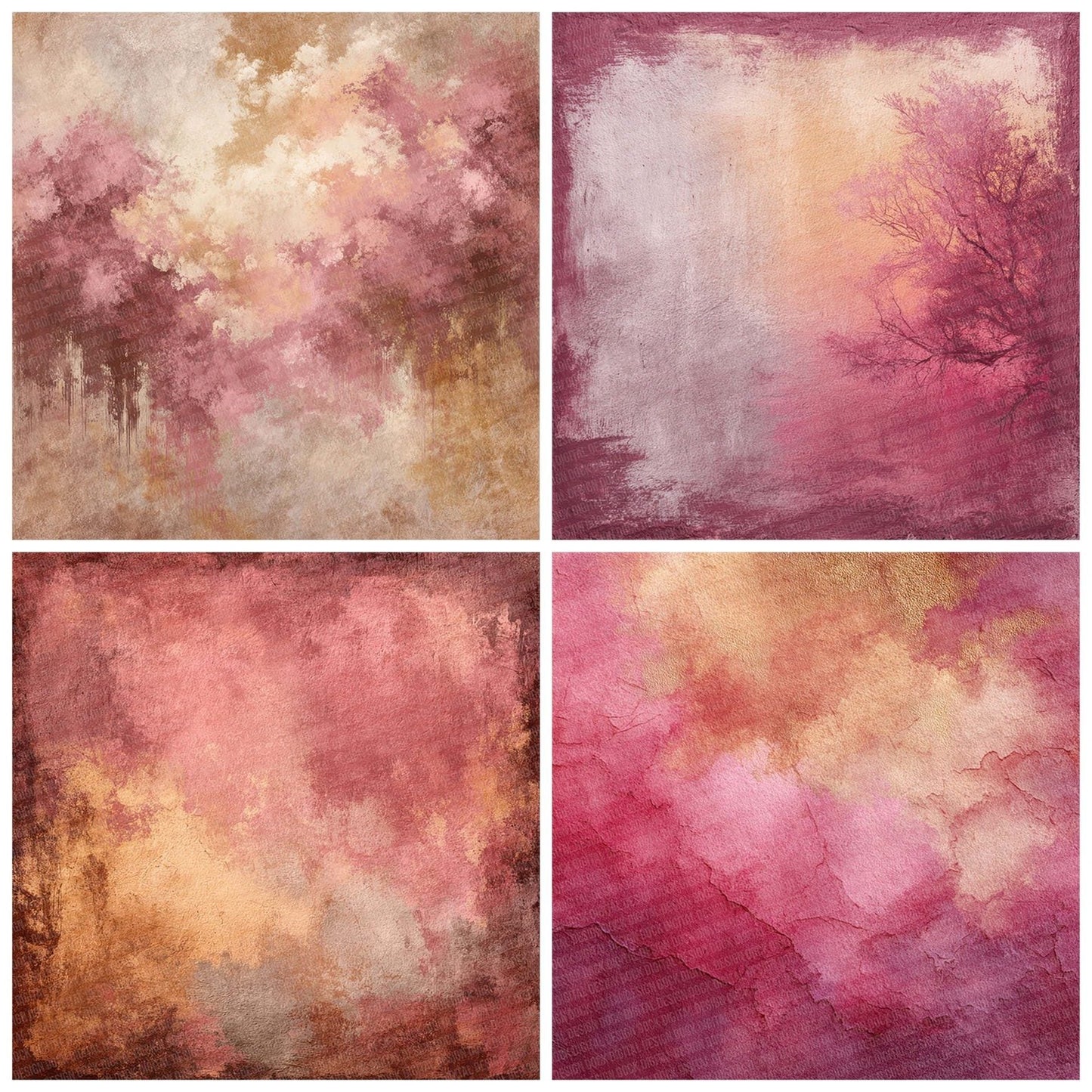 Rose Taupe Bleed Digital Paper Pack (DDD003283)