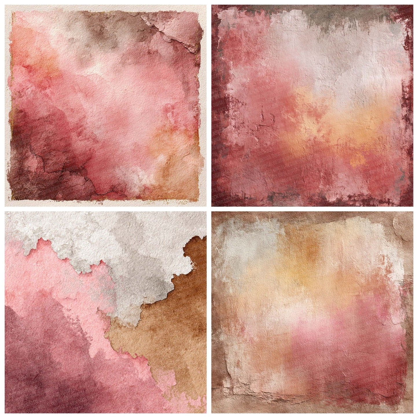 Rose Taupe Bleed Digital Paper Pack (DDD003283)