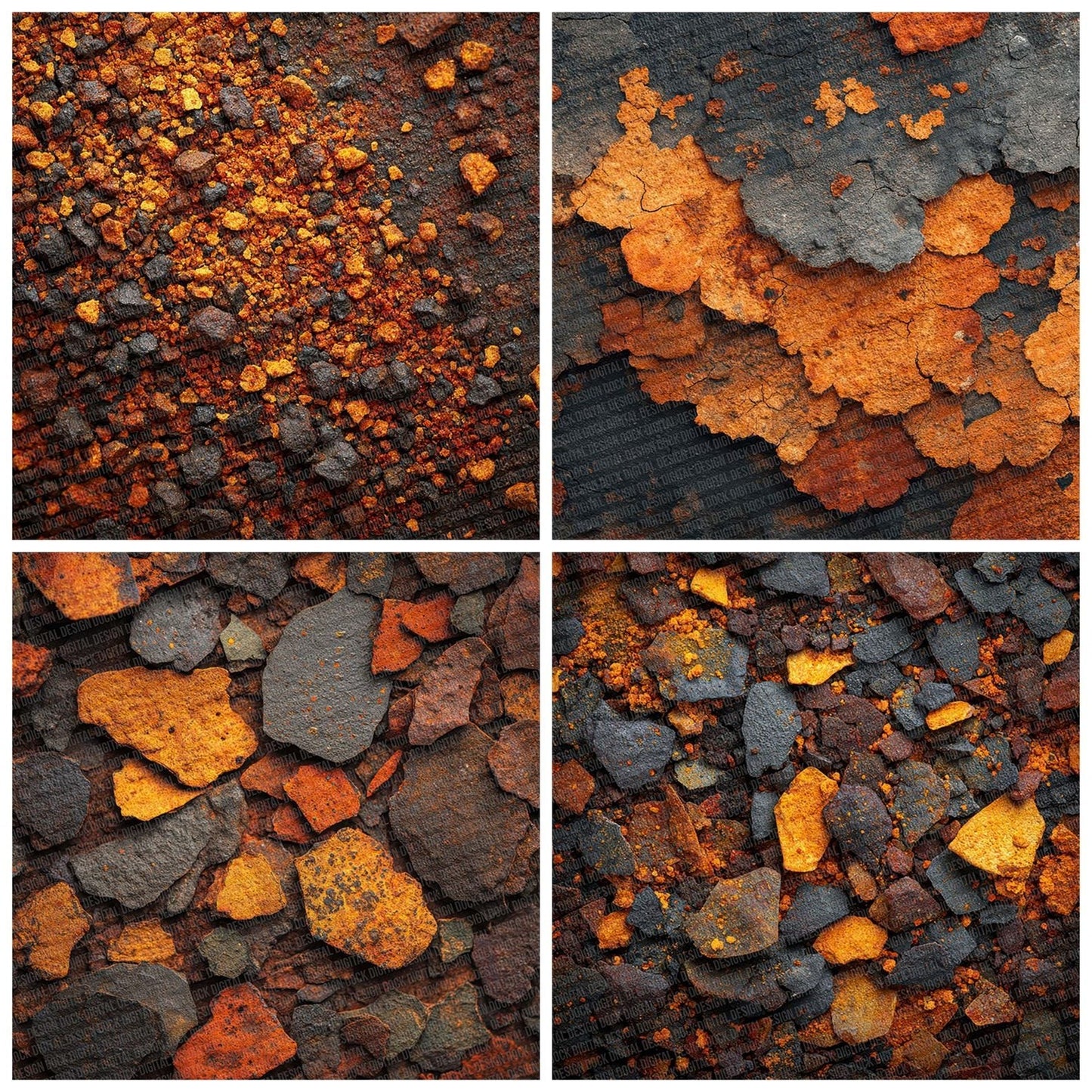 Rust Flake Texture Digital Paper Pack (DDD003307)