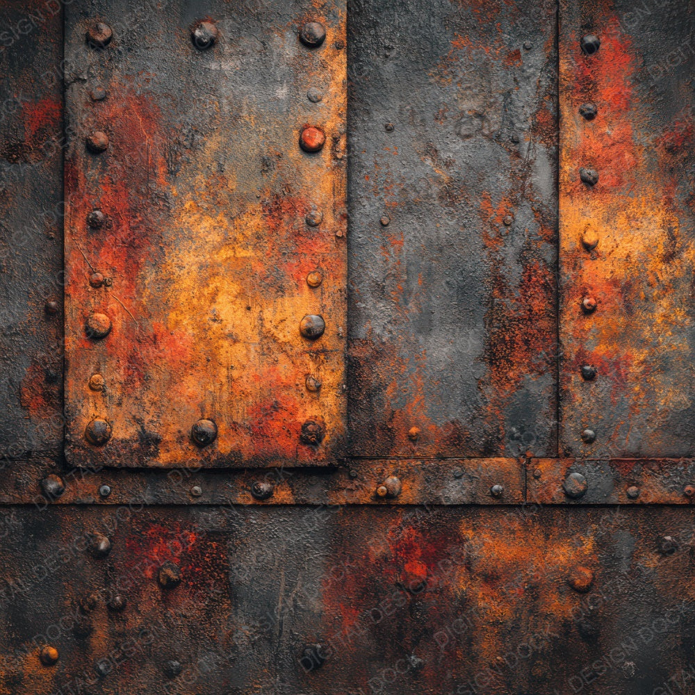 Rusted Steel Plates Digital Paper Pack (DDD003321)