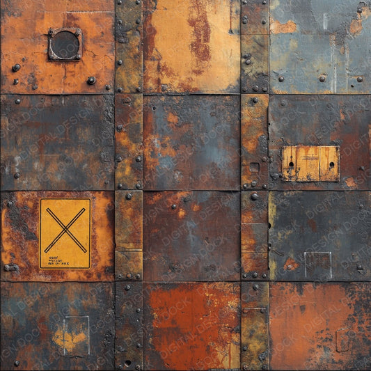 Rusted Wasteland Relics Digital Paper Pack (DDD003323)