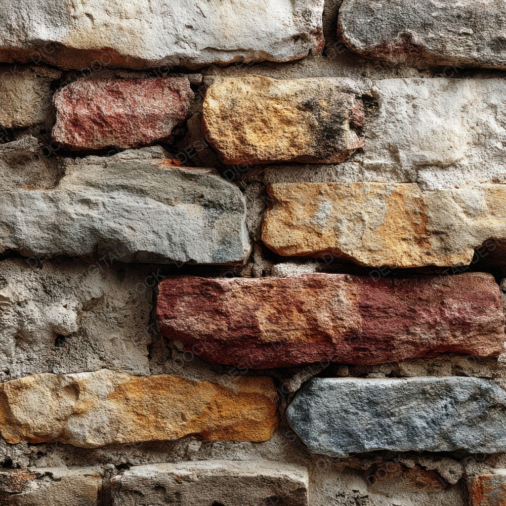 Rustic StoneBrick Wall Digital Paper Pack (DDD003327)