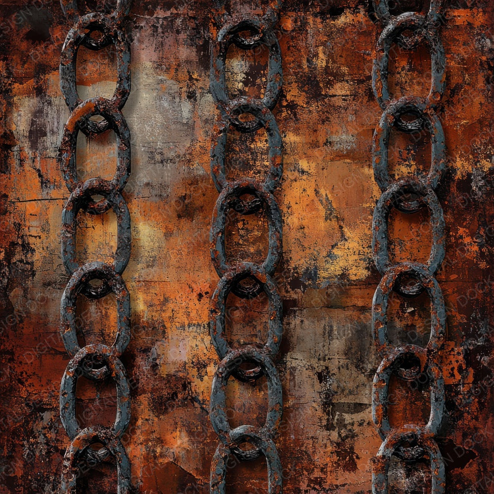 Rusty Chains Background Digital Paper Pack (DDD003330)