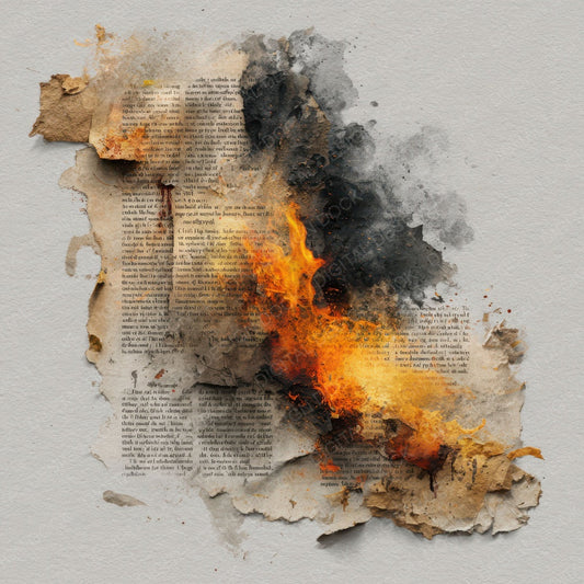 Sacred Fire Border Digital Paper Pack (DDD003331)