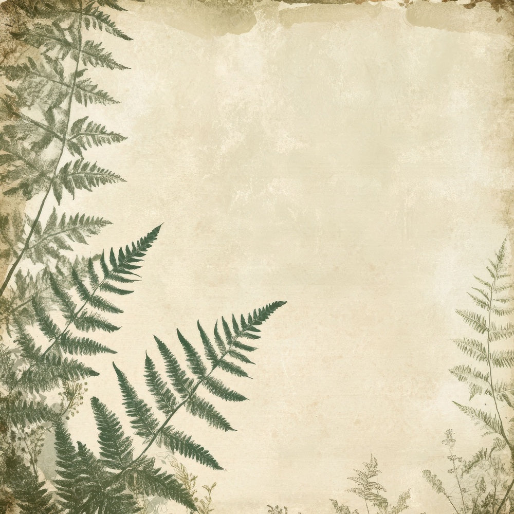 Sage Fern Script Digital Paper Pack (DDD003344)