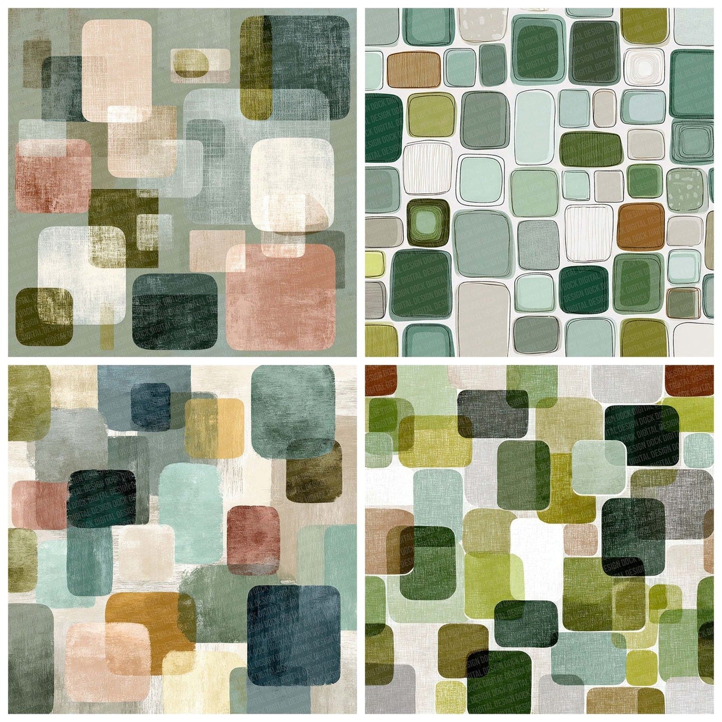 Sage Linen Minimal Background Digital Paper Pack (DDD003354)