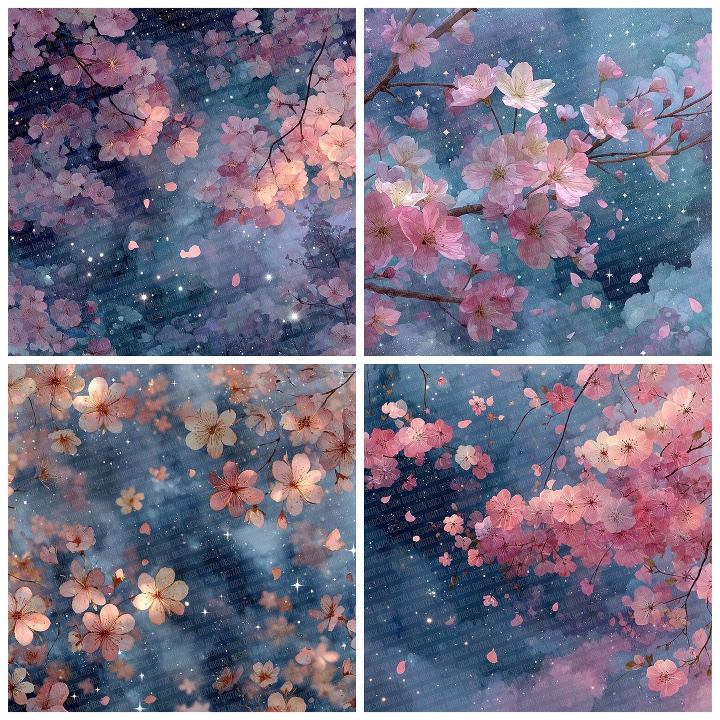 Sakura Twilight Digital Paper Pack (DDD003365)