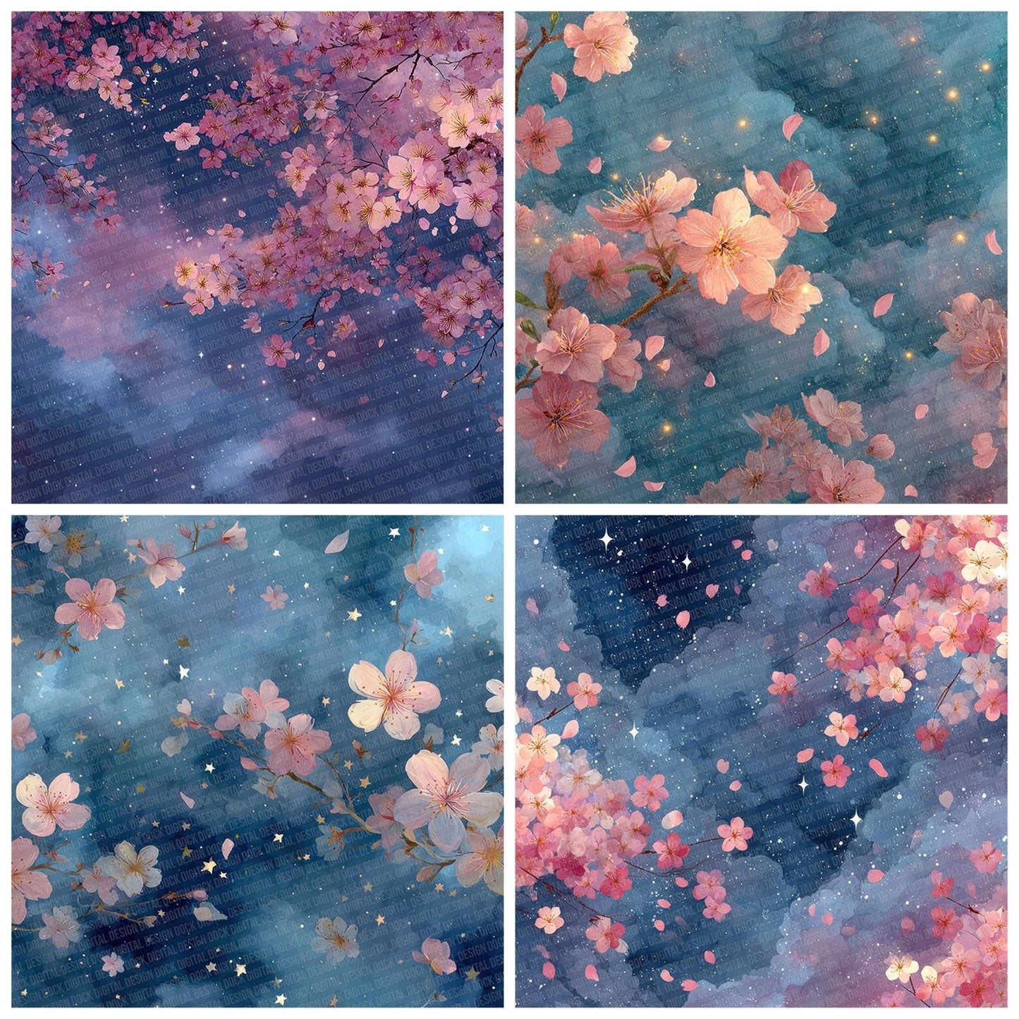 Sakura Twilight Digital Paper Pack (DDD003365)
