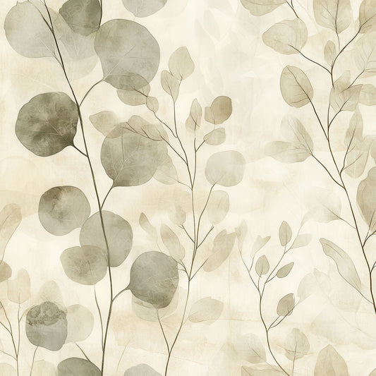 Sand Eucalyptus Sketch Digital Paper Pack (DDD003373)