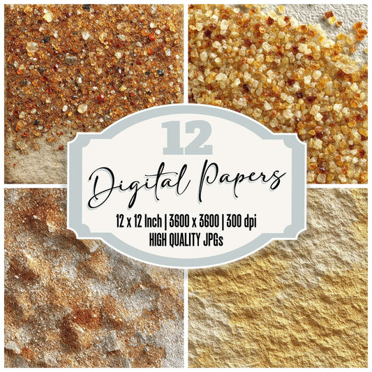 Sand Grain Texture Digital Paper Pack (DDD003374)