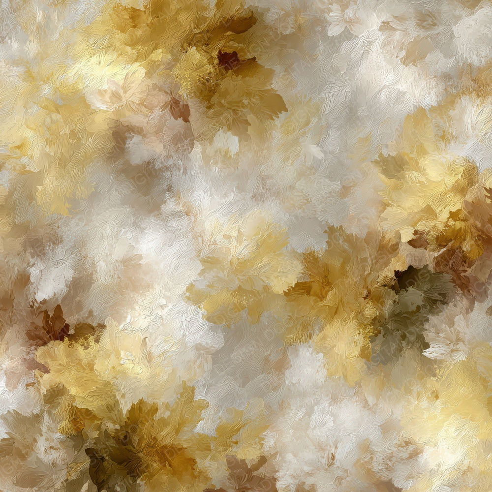 Sand Olive Mustard Brush Bloom Digital Paper Pack (DDD003376)