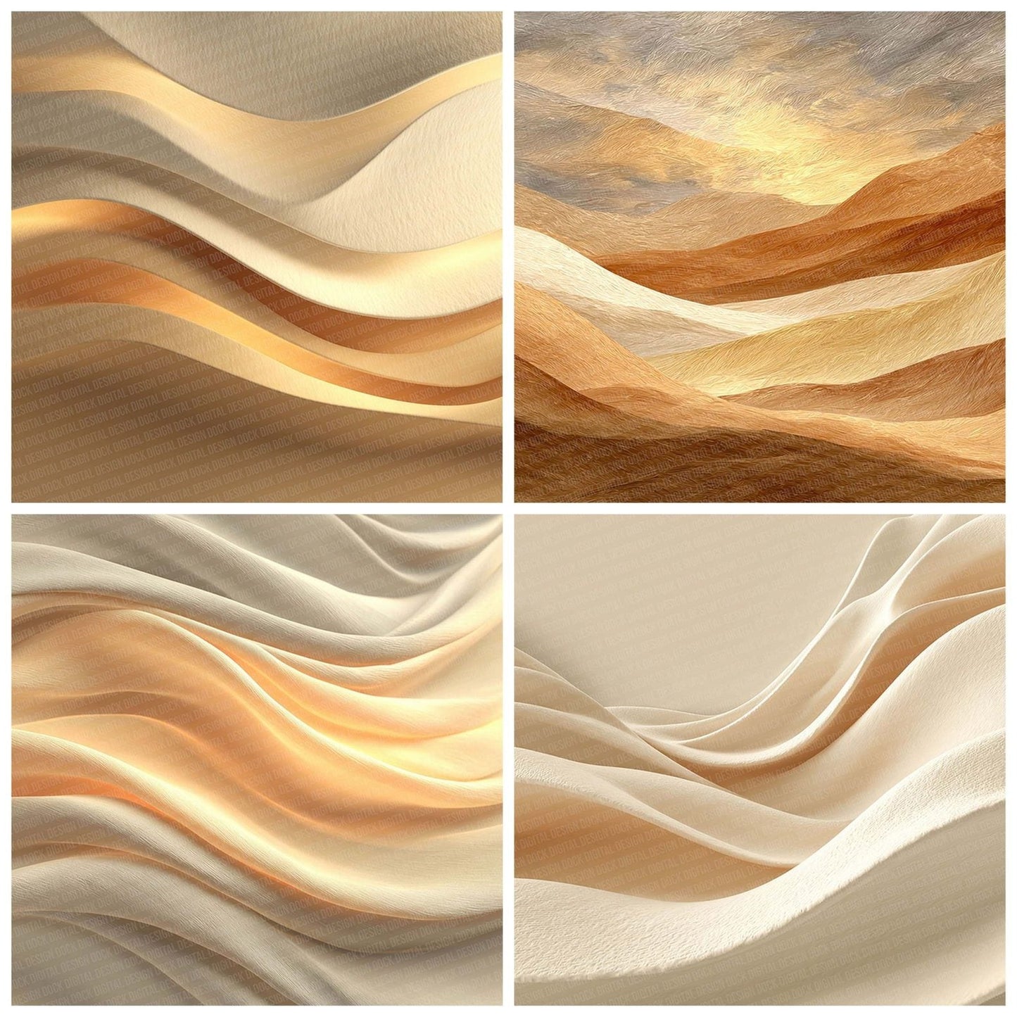 Sand Wave Abstract Digital Paper Pack (DDD003379)