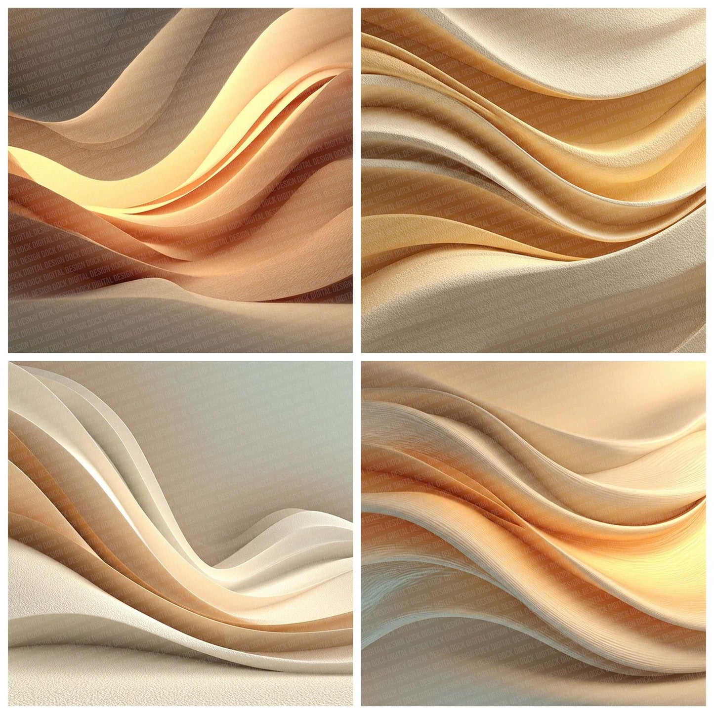 Sand Wave Abstract Digital Paper Pack (DDD003379)