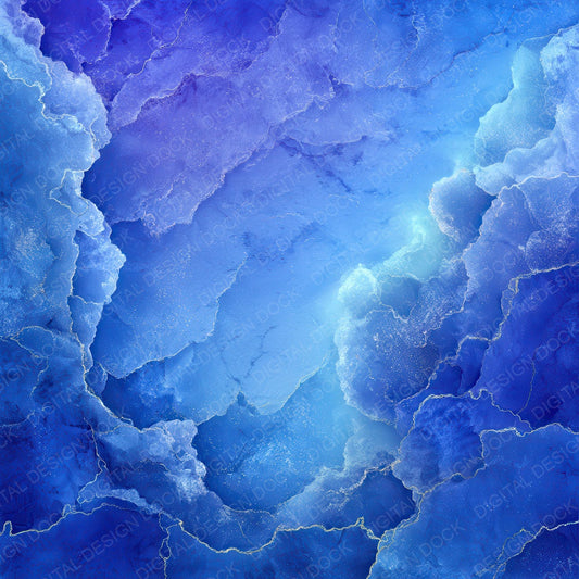 Sapphire Cobalt Marble Digital Paper Pack (DDD003390)
