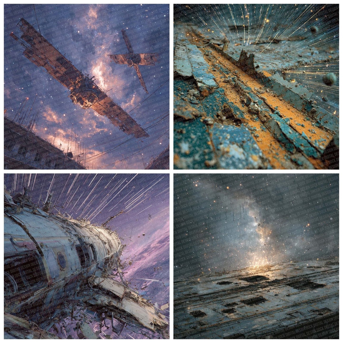 Satellite Wreck Drift Digital Paper Pack (DDD003397)