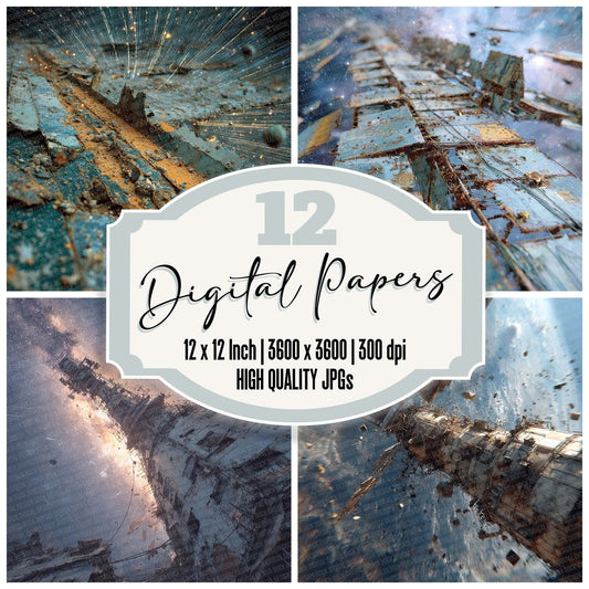 Satellite Wreck Drift Digital Paper Pack (DDD003397)
