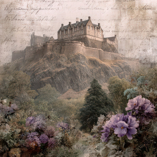 Scotland Charm Edinburgh Castle Digital Paper Pack (DDD007802)