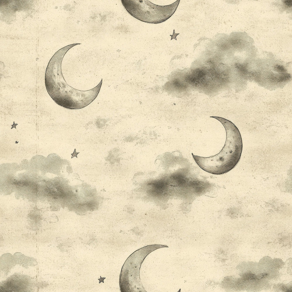 Seamless Celestial Moons Paper Digital Paper Pack (DDD003433)