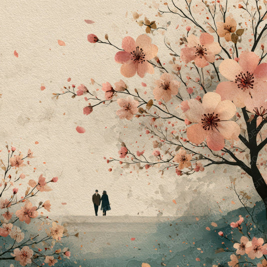 Seasonal Spring Blossom Scene Digital Paper Pack (DDD007843)