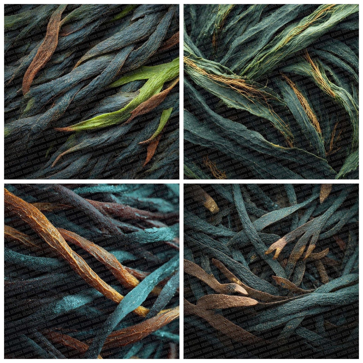 Seaweed Mat Texture Digital Paper Pack (DDD003442)