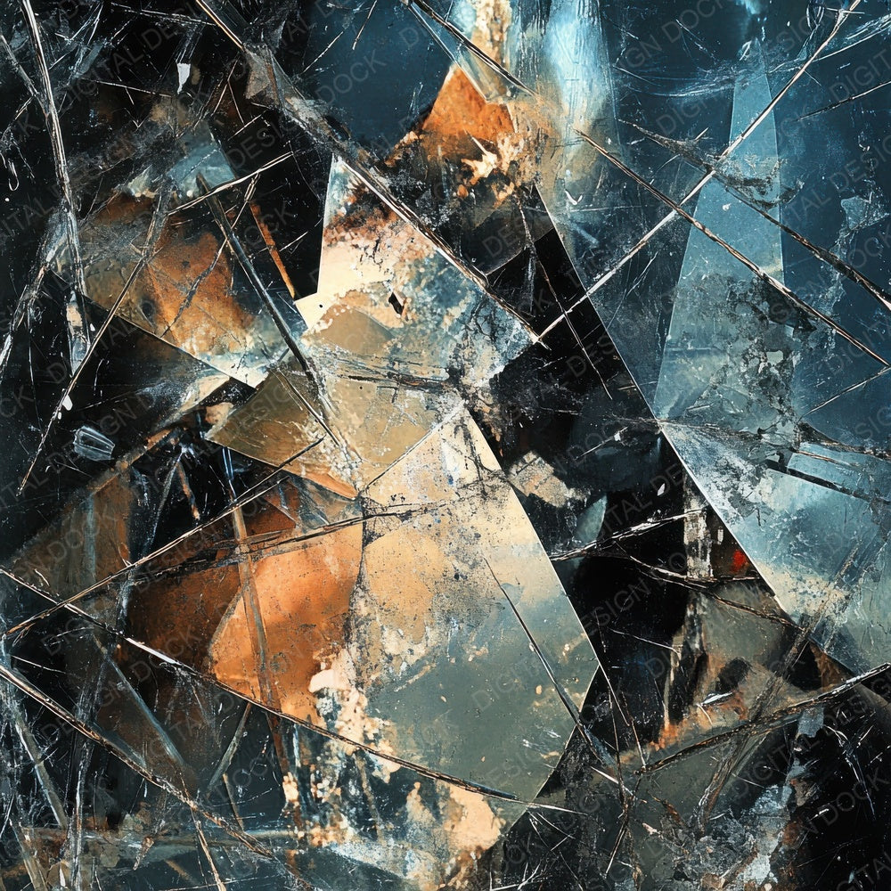 Shattered Glass Metal Digital Paper Pack (DDD003466)