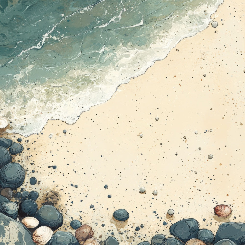 Shells Shoreline Haze Digital Paper Pack (DDD003472)