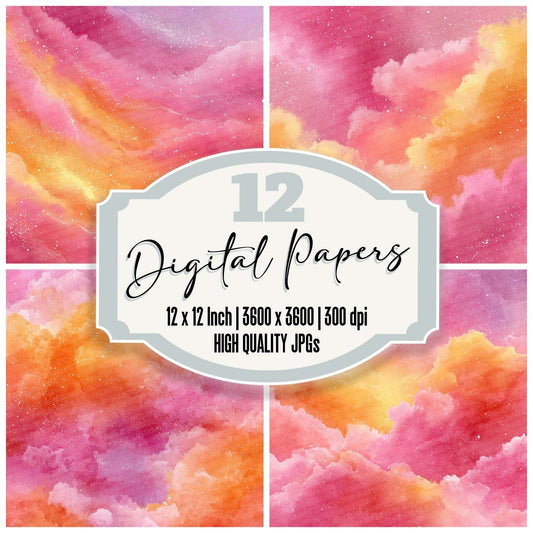 Sherbet Bubblegum Drift Digital Paper Pack (DDD003474)
