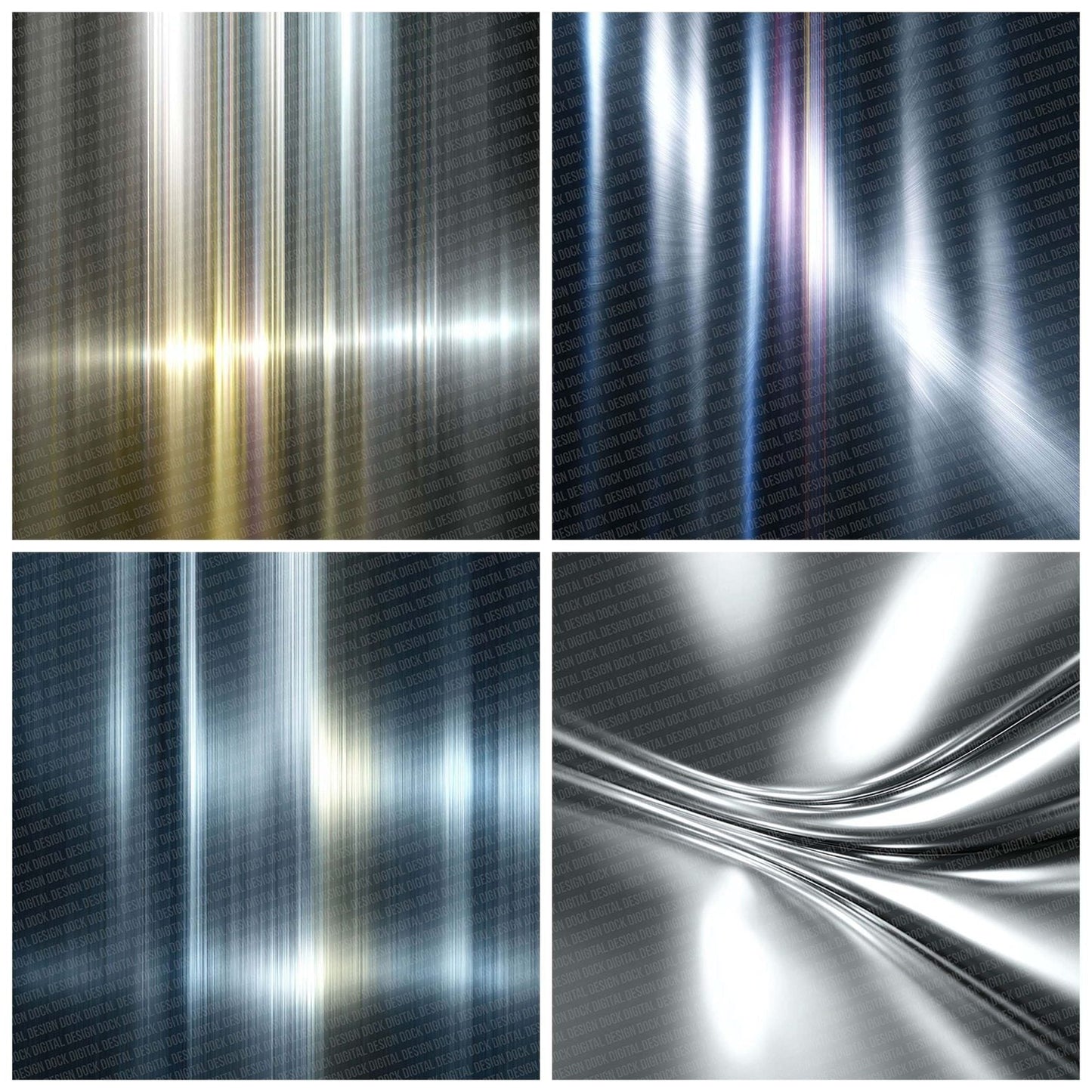 Silver Sheen Abstract Digital Paper Pack (DDD003494)