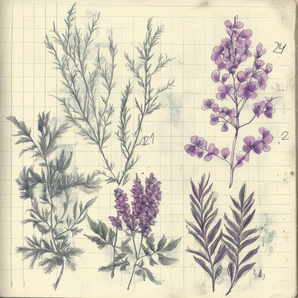 Sketch Heather Notepad Digital Paper Pack (DDD003571)