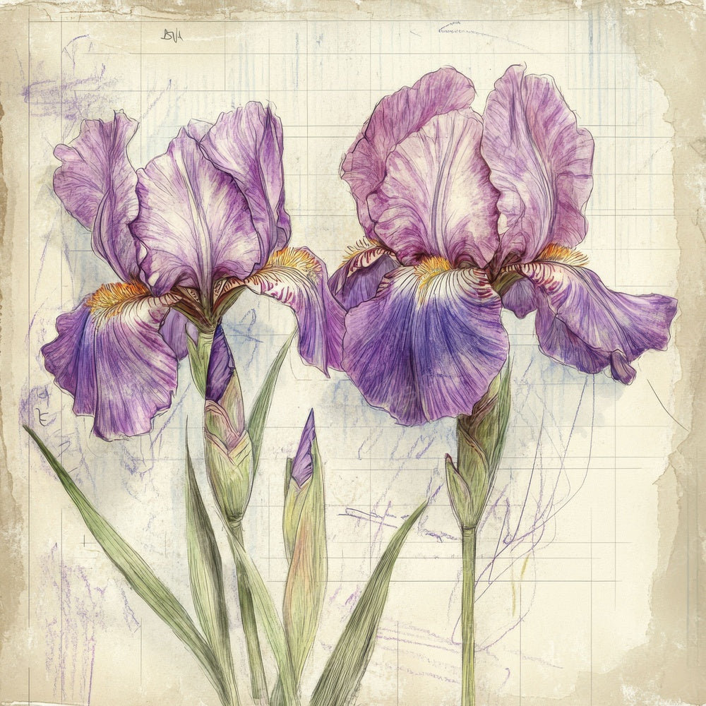 Sketch Iris Notepad Digital Paper Pack (DDD003592)