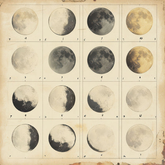 Sketch Moon Notepad Digital Paper Pack (DDD003619)