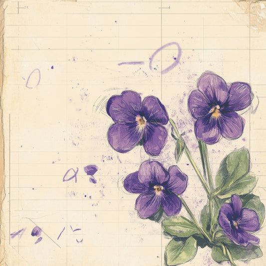 Sketch Purple Violet Notepad Digital Paper Pack (DDD003648)